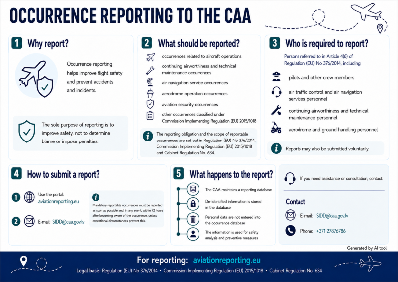 Reporting to CAA