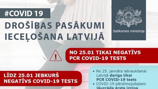 Jaunie ierobežojumi ceļošanai ar PCR testu
