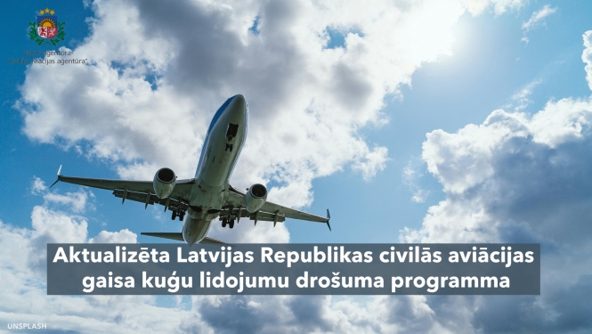 Aktualizēta Latvijas Republikas civilās aviācijas gaisa kuģu lidojumu drošuma programma