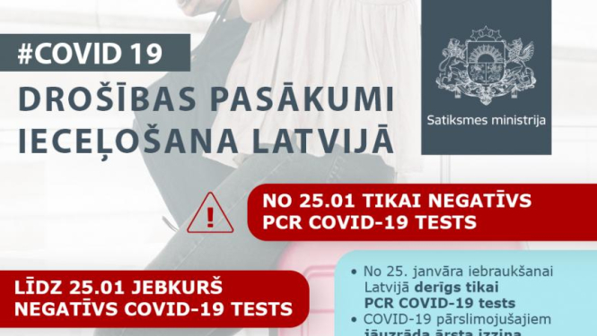 Jaunie ierobežojumi ceļošanai ar PCR testu