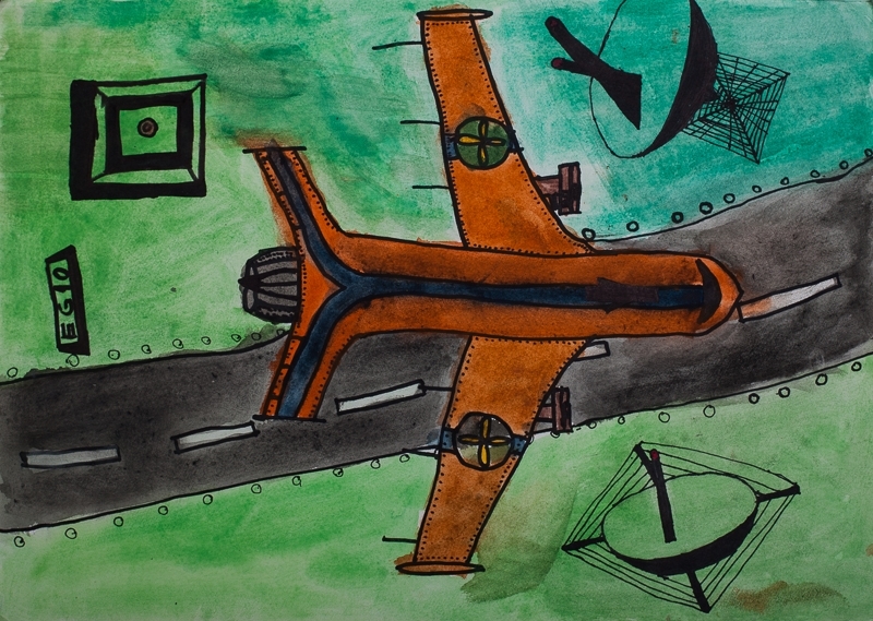 Bērnu zīmēts bezpilota gaisa kuģis