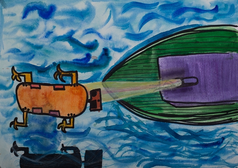 Bērnu zīmēts bezpilota gaisa kuģis