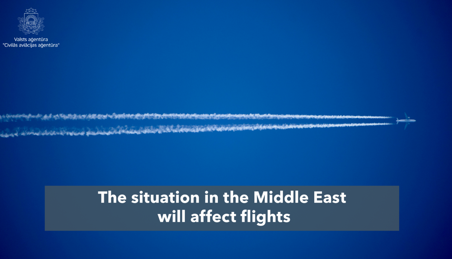 The situation in the Middle East will affect flights