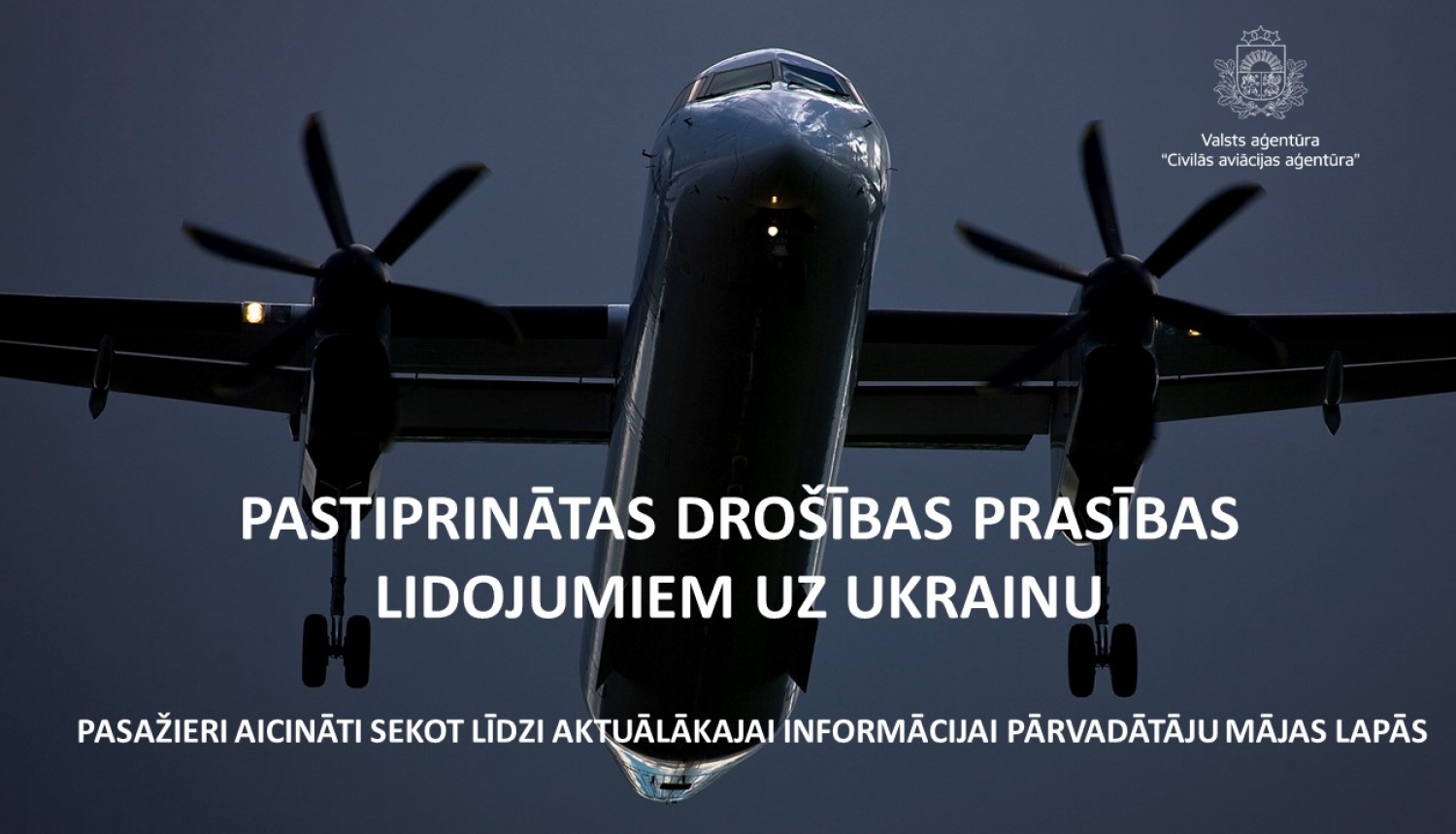 Paziņojums par Ukrainas gaisa telpas izmantošanu
