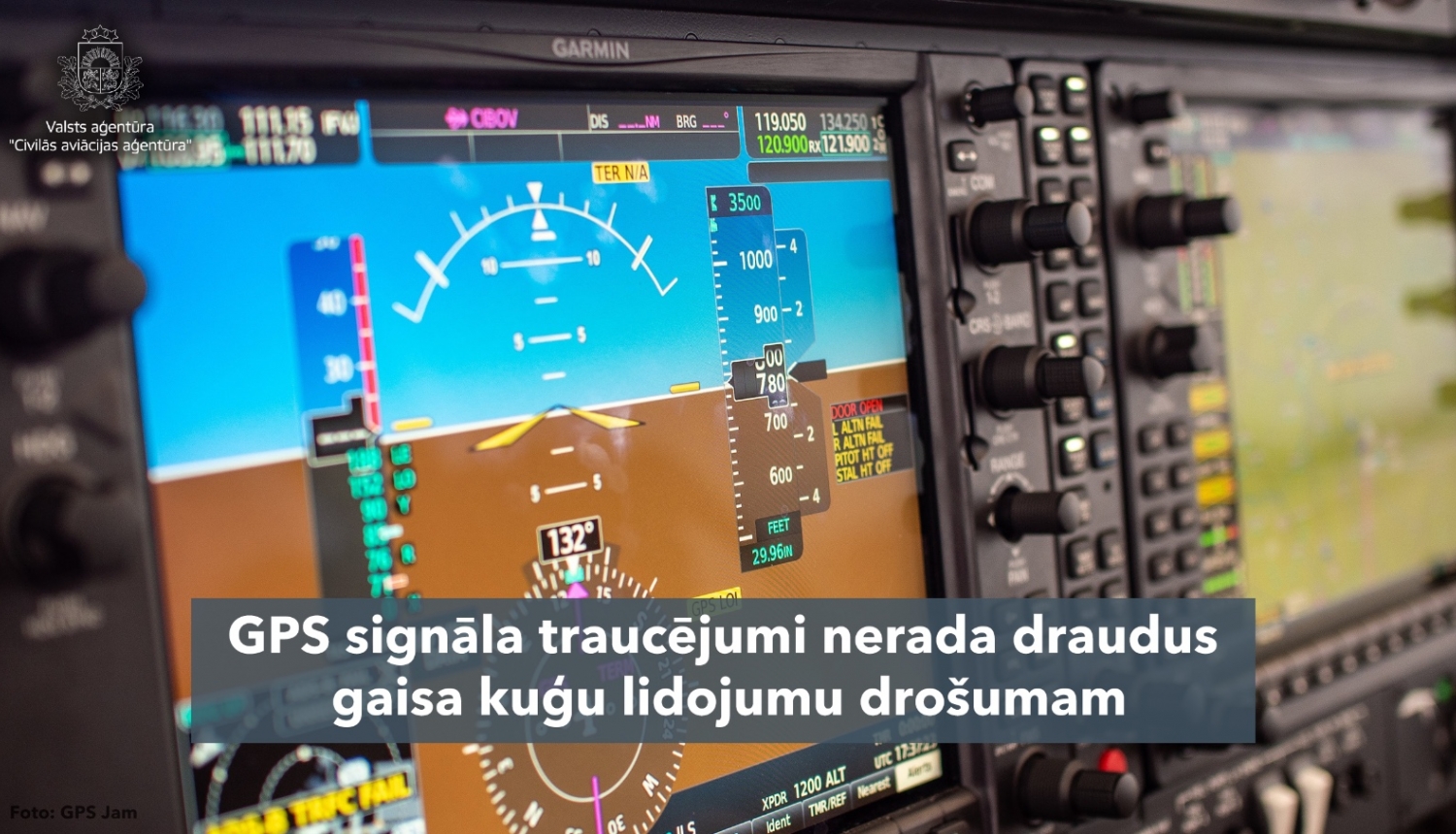 GPS signāla traucējumi nerada draudus